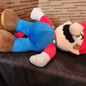 Super Mario Plush Toy - Red, Blue, and White